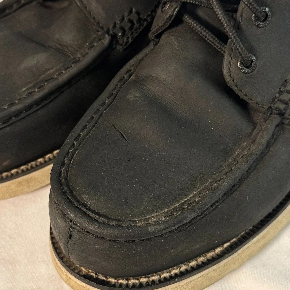 Twisted X CellStretch MCAA002 Mens US 8.5 Black Leather EH Wedge Sole Work Boots